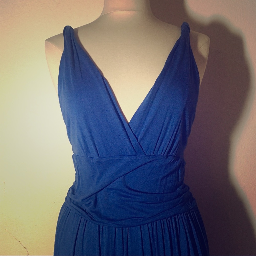 Banana Republic Ash Blue super soft midi dress